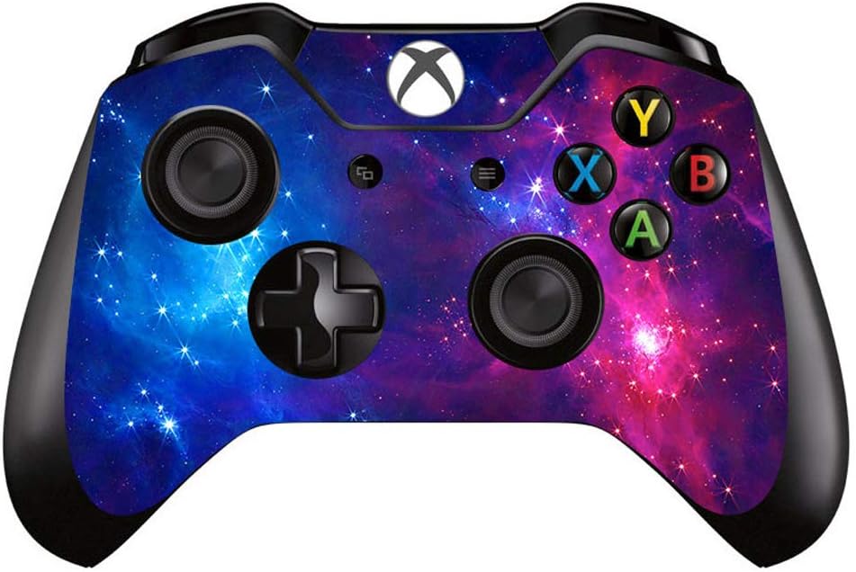 Vinyl Skin Sticker Decal Cover for Microsoft Xbox One Controller Remote - Purple Galaxy Starry Sky