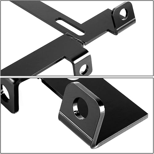 Vista 45 de DNA Motoring SBK-LM-350Z - Par de soportes de asiento de acero extensible de montaje bajo compatibles con 350Z 03-09, color negro