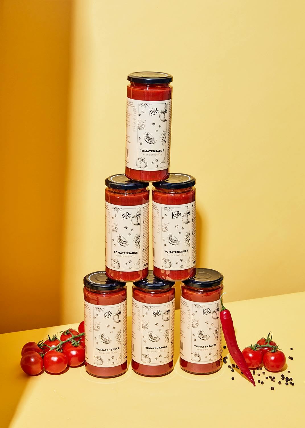 KoRo - Sugo all'arrabbiata | 6 x 530 g