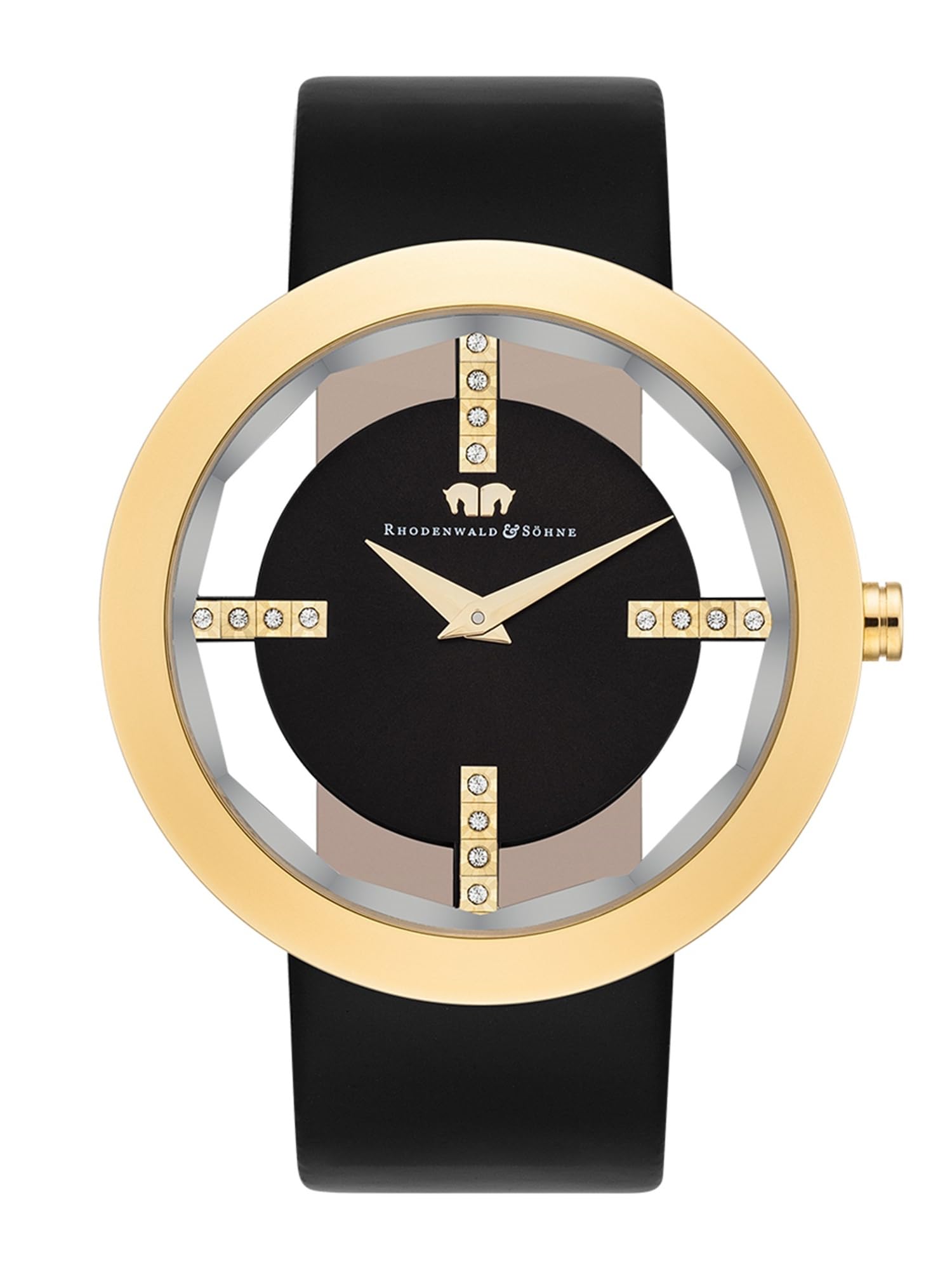 Rhodenwald & Söhne Quarzuhr Women's Analog Japan Quartz Watch with Genuine Leather Band 10010013 OneSize OneColor