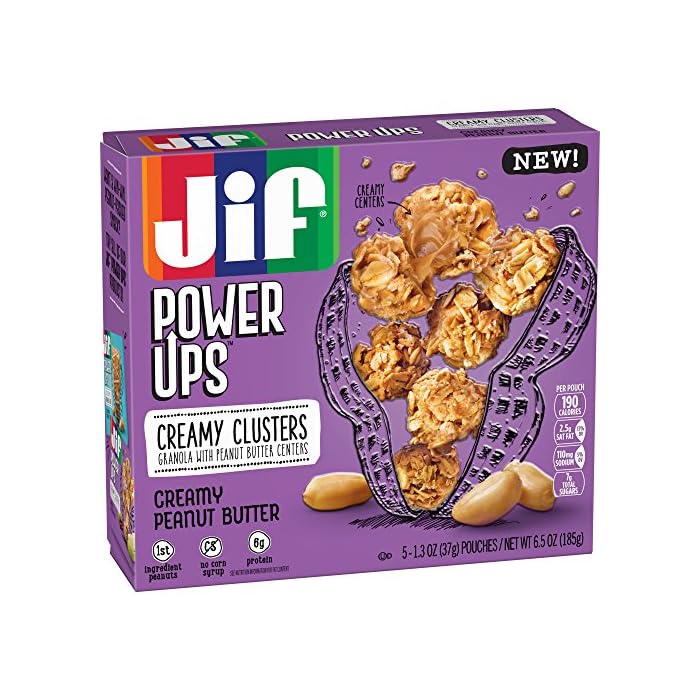 Buy Jif Power Ups Creamy Peanut Butter Creamy Clusters Granola Cluster
