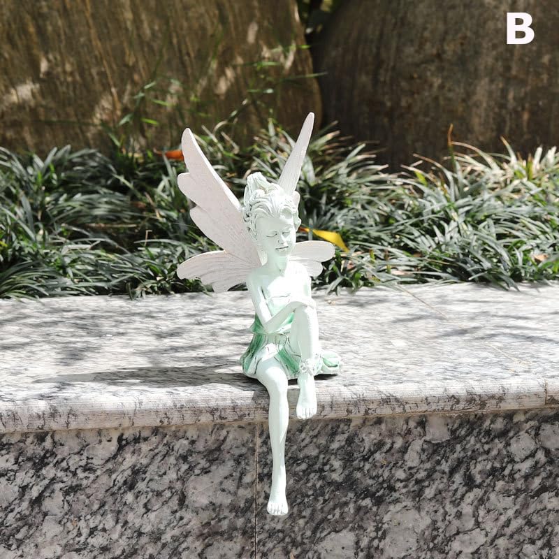 Amazon.co.jp: 【Russelloko】ガーデンオーナメント 妖精 2種