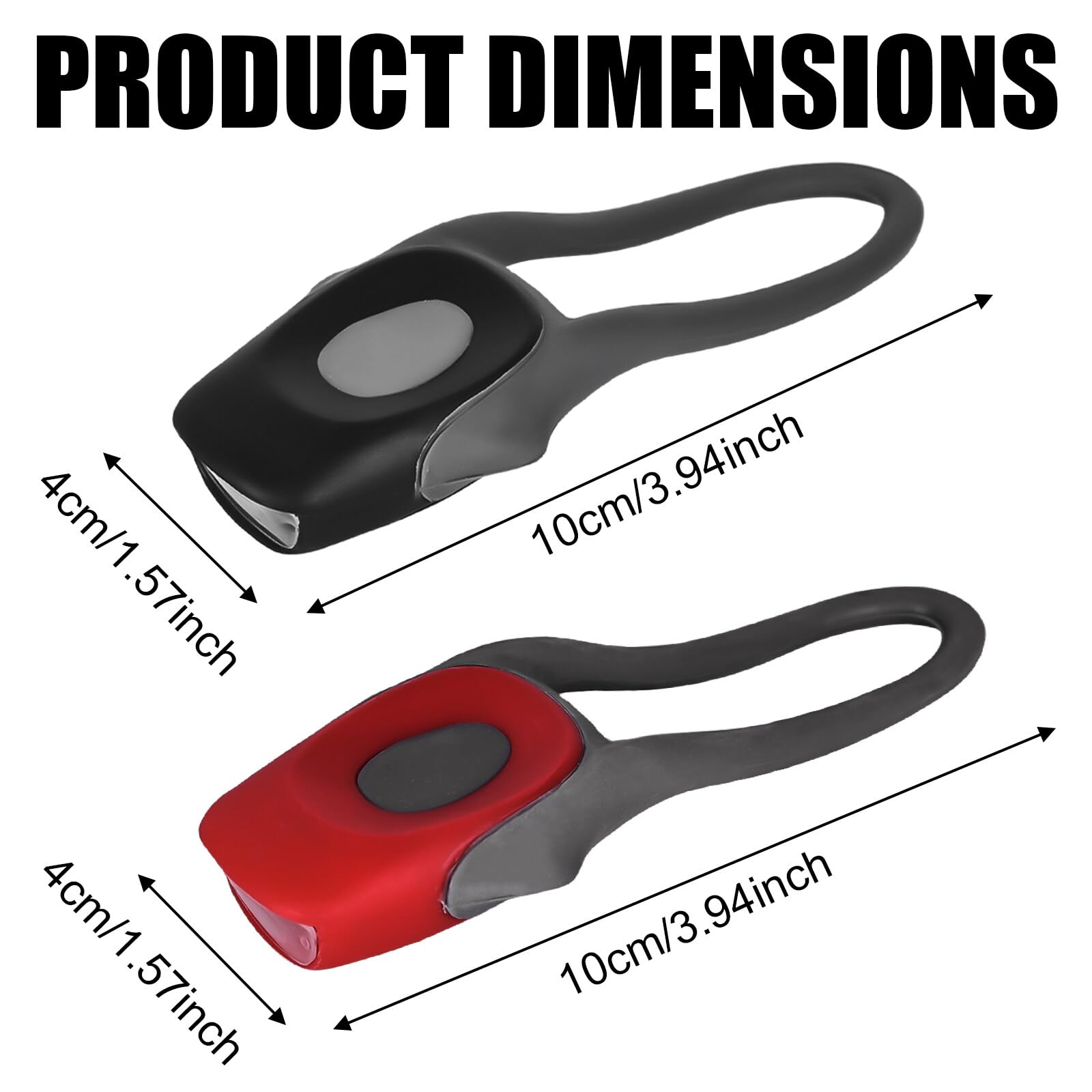 8 Stück Kinderwagen LED Lichter - Wasserdichte Silikonleuchten Mit 3 Lichtmodi