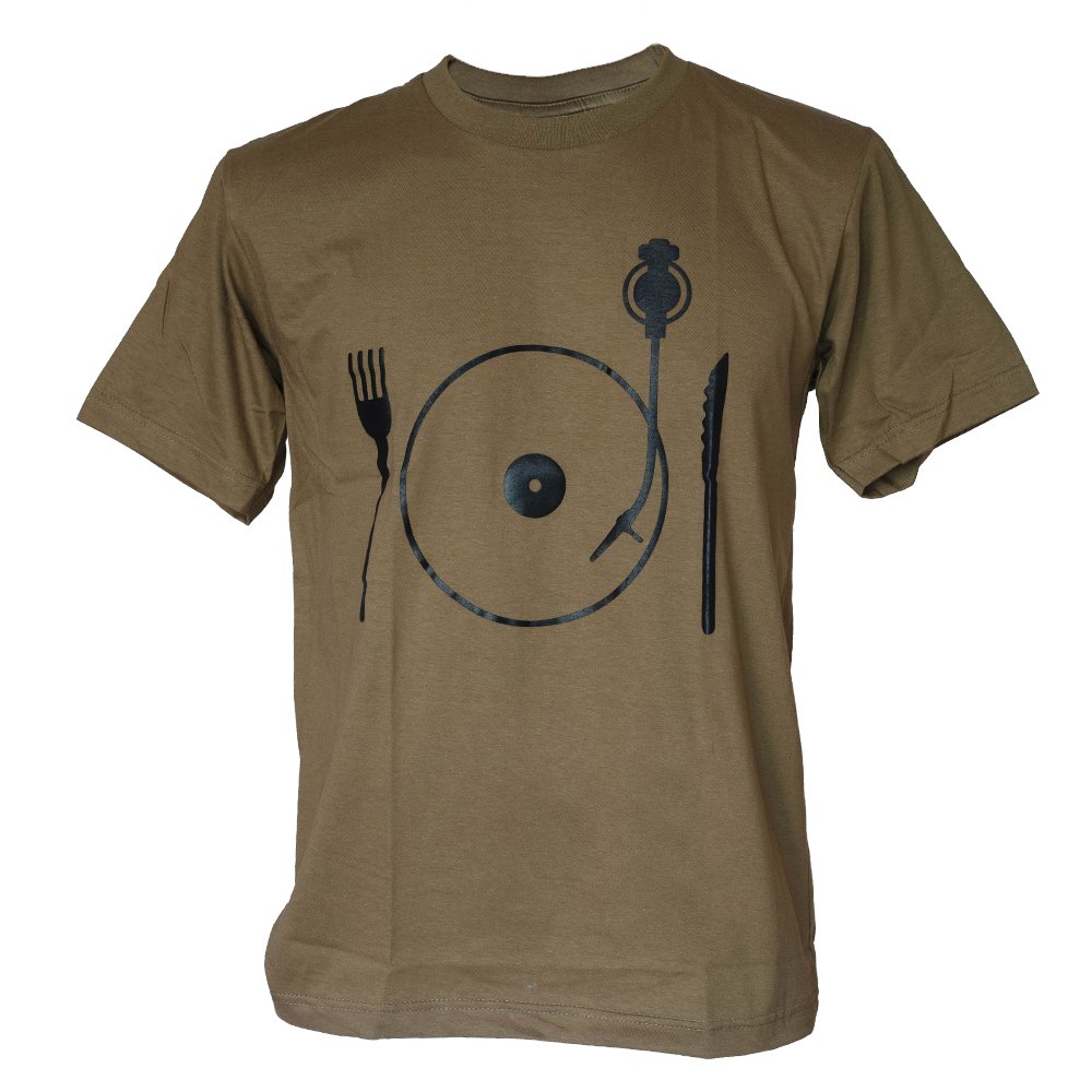 Tshirtmystyle- Turntable Disc Music is my Live Man Soul T-shirt