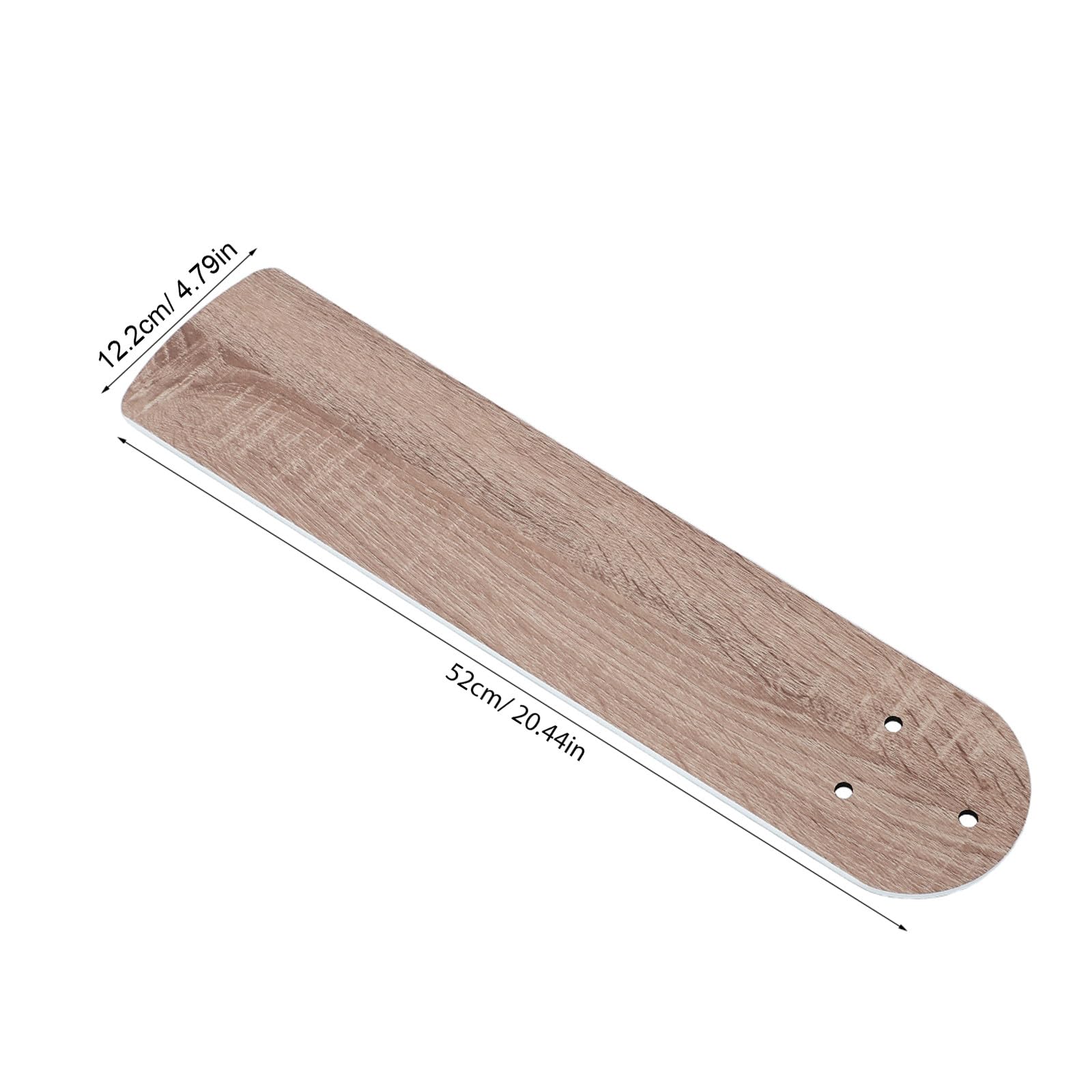 5 pale di ricambio per ventilatore a soffitto in legno rustico - Bracci con pale in legno tradizionali - del ventilatore verniciabili per cucina e sala da pranzo 20,47x4,8"