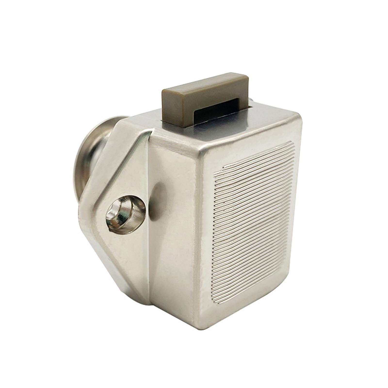 Lot de 6 serrures de camping-car, cabinet Push Lock Button Catch, verrouillage sans clé pour camping-car, yacht, bateau, camping-car, armoire de camping, caravane, Cut Out 20 mm (nickel perlé)