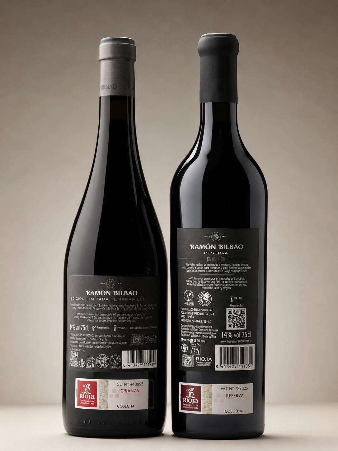 Ramón Bilbao Pack Premium Rioja con Caja de Regalo MySecretWine – Edición Limitada Tempranillo + Reserva – Estuche Gourmet de 2 Botellas de Vino Tinto DOCa Rioja -MYSECRETWINE-
