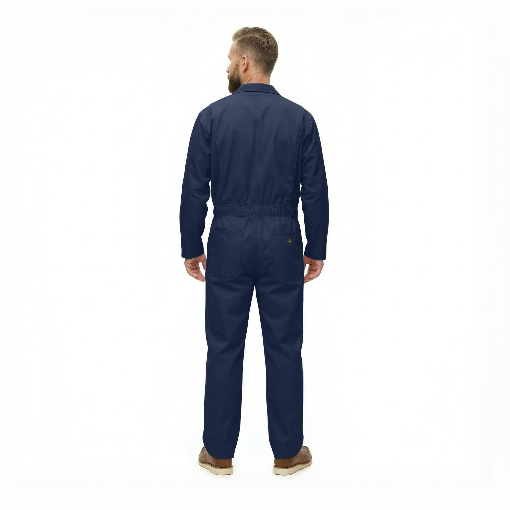 Natural Uniforms Langärmeliger Herren-Overall mit Reißverschluss, flecken- und knitterarm