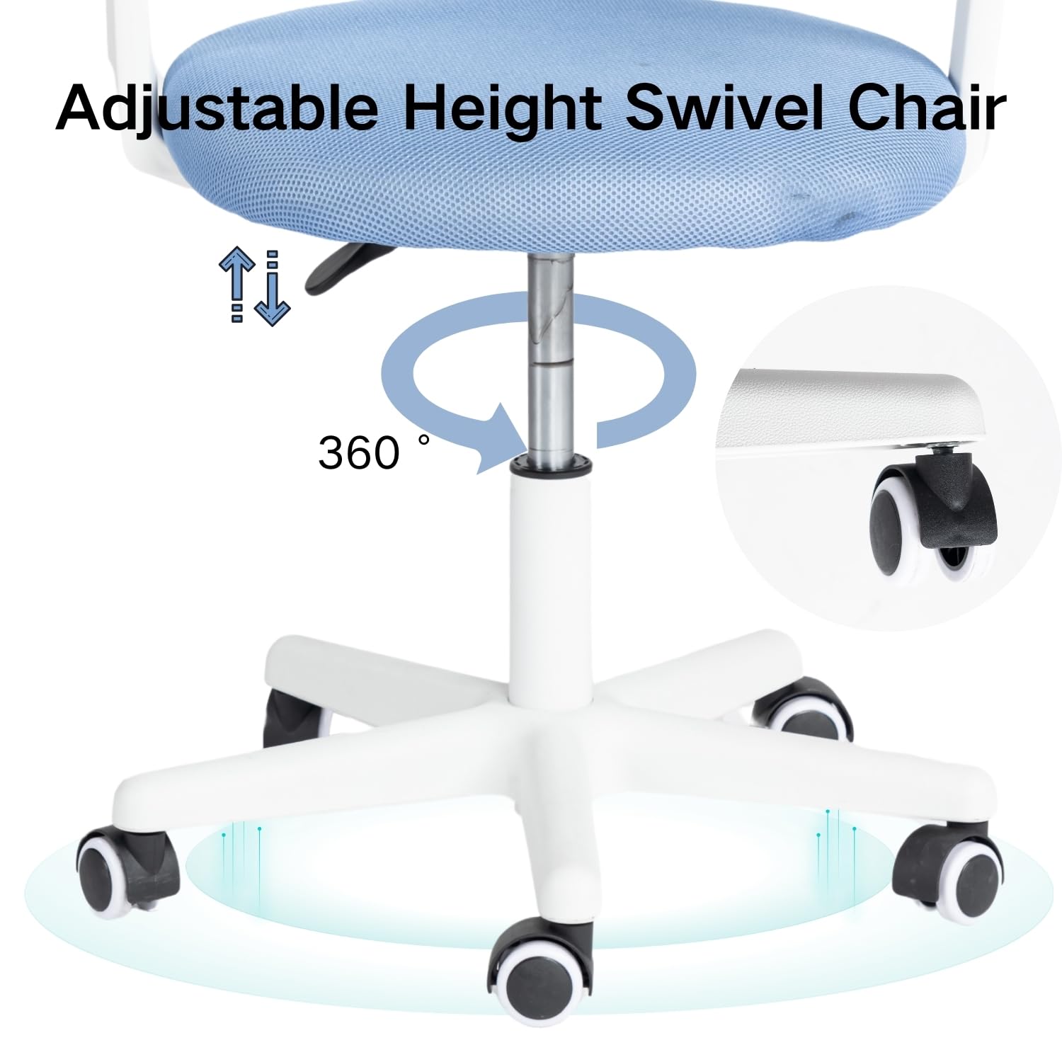 Chaise De Bureau Pour Enfants,chaise D'ordinateur à Roulettes,pivotante