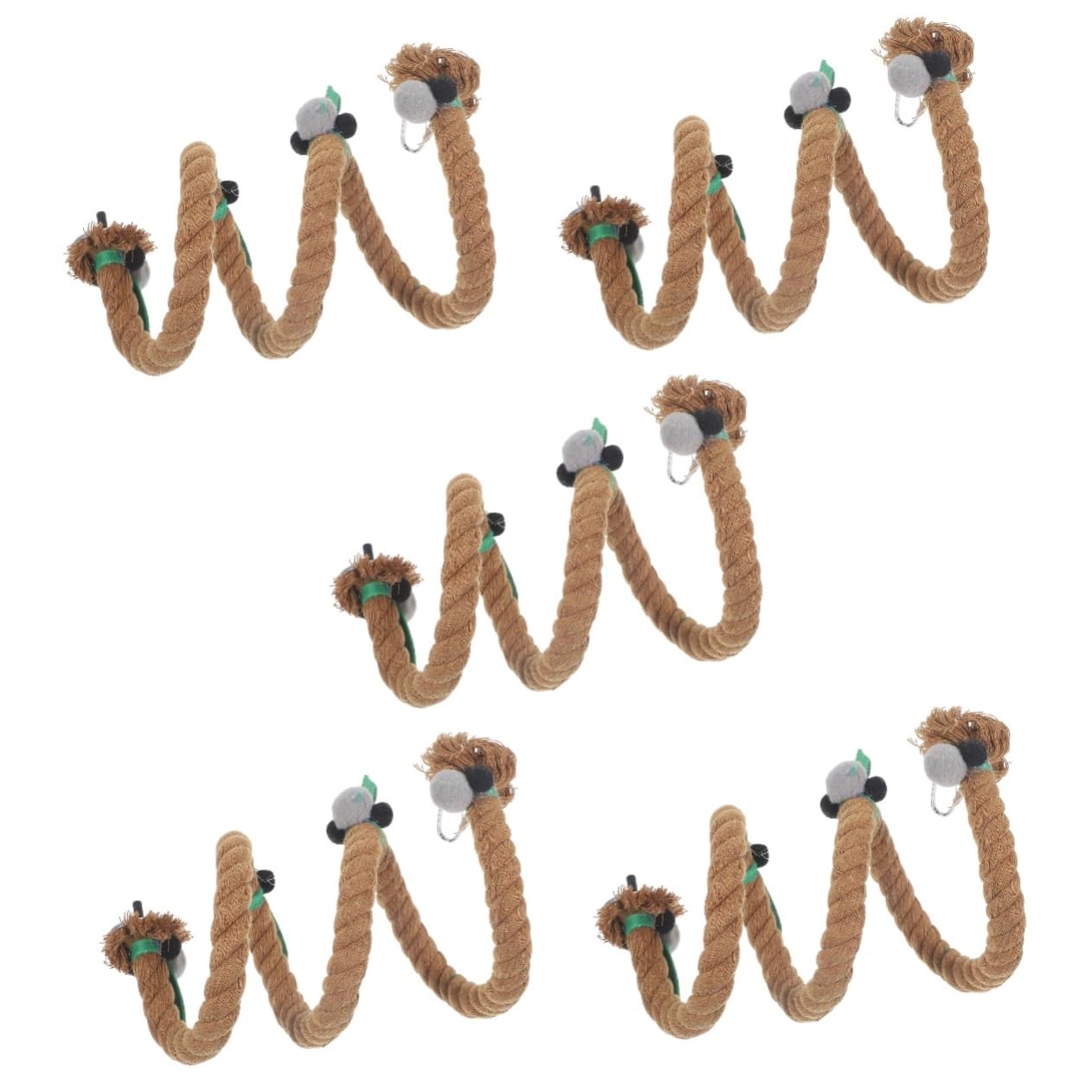 BESPORTBLE 5pezzi Rete Di Gioco Per Pappagalli Trespolo Per Accessori Per Gabbie Di Piccoli Pappagalli Giocattolo Da Masticare Per Arrampicata e Avventura