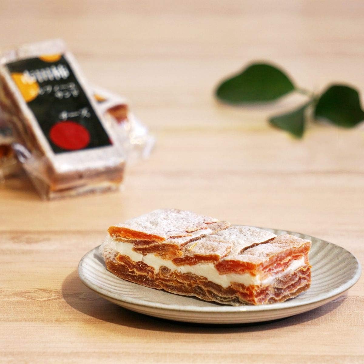 わらいみらい 市田柿 ミルフィーユ サンド 干し柿 いちだがき 冷凍 スイーツ (チーズ 3個)