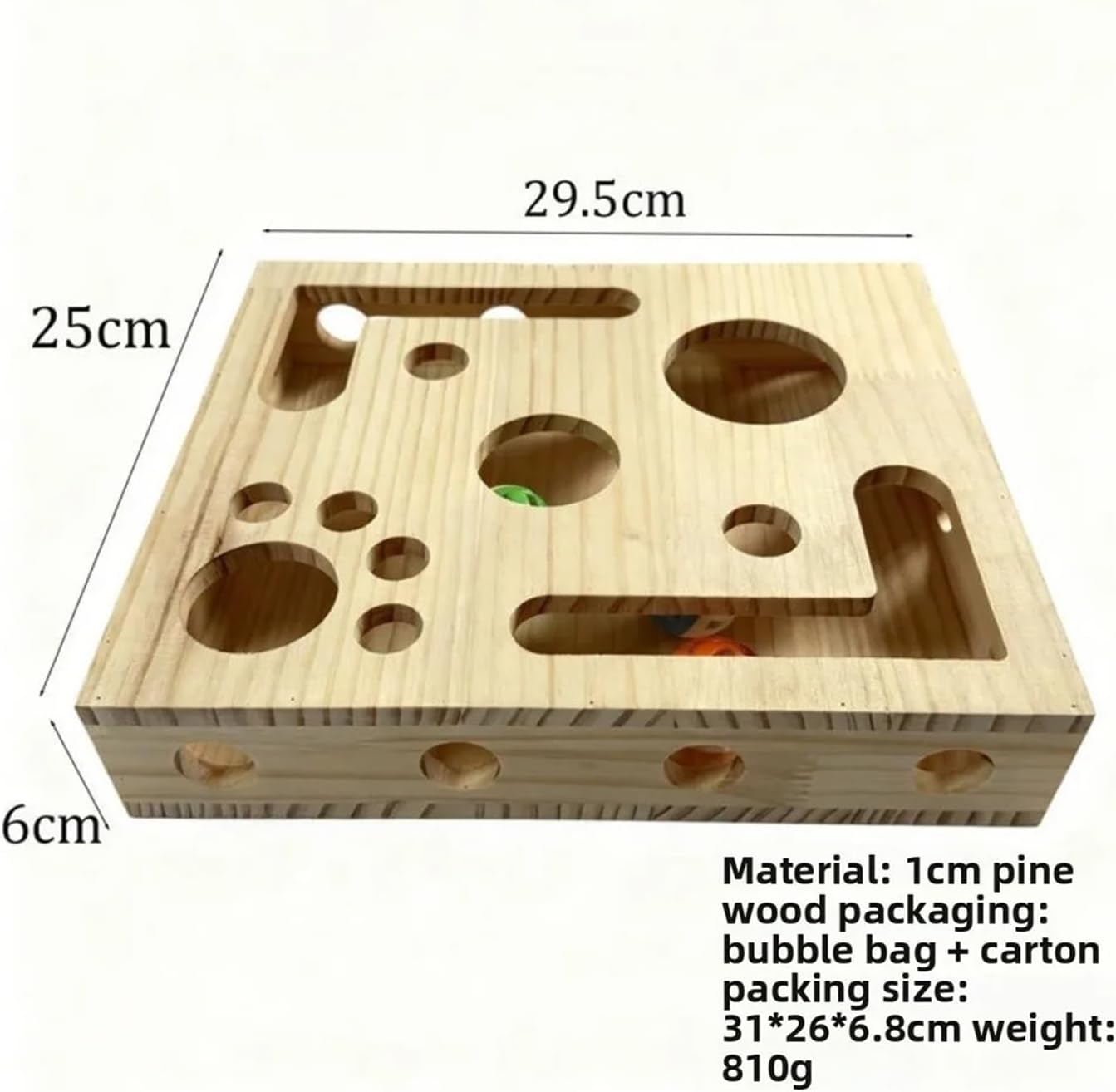 Cat Scratcher, with Bell Ball Cat Nail File Box Sandpaper Inside Interactive Interactive Cat Toy Maze Tunnel(Claw Grinding Model 1pcs)