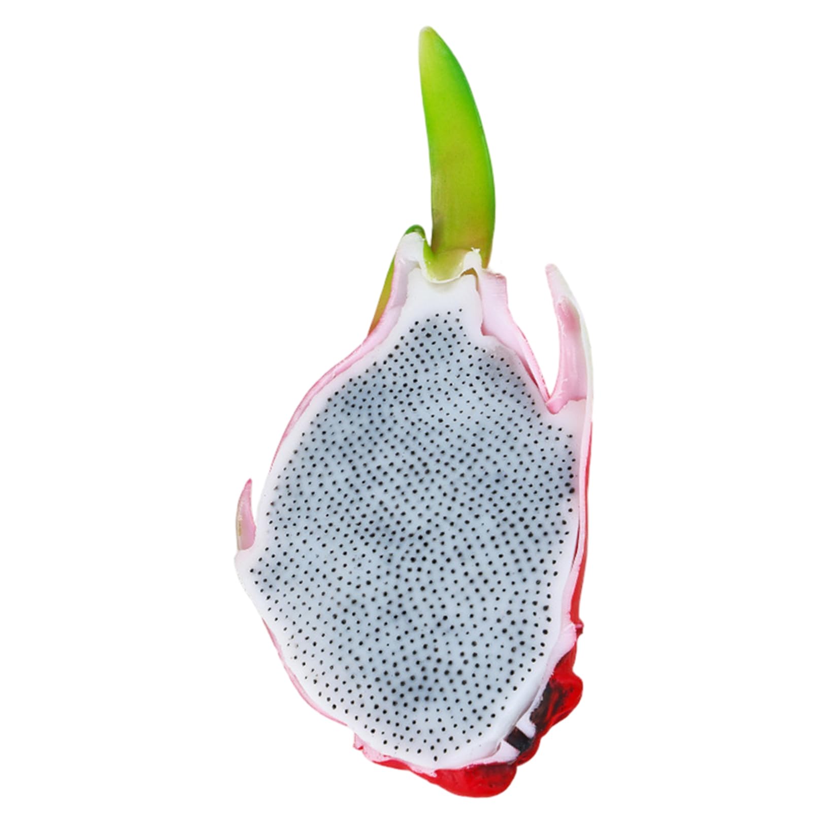 Lcarege Pimple Popping Toy Artificial Siliocne Dragon Fruit Picking Fidget Toy with Seed Soft Realistic Anxiety Relief for Adults, Kids, White