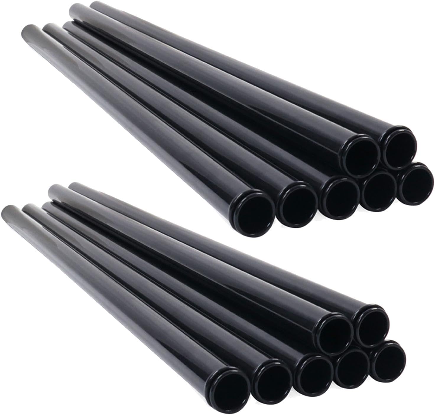 14 Pieces Golf Club Tube Protector Black Individual Golf Bag Tubes for Gift Home