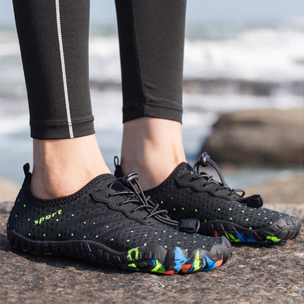Unisex-Adulto Zapatos de Agua Mujer Hombre Zapatos Deportes Acuáticos Barefoot Shoes Zapatillas de Deporte Exterior Interior para Gym, Asfalto Playa, Montaña Escalada 35-46