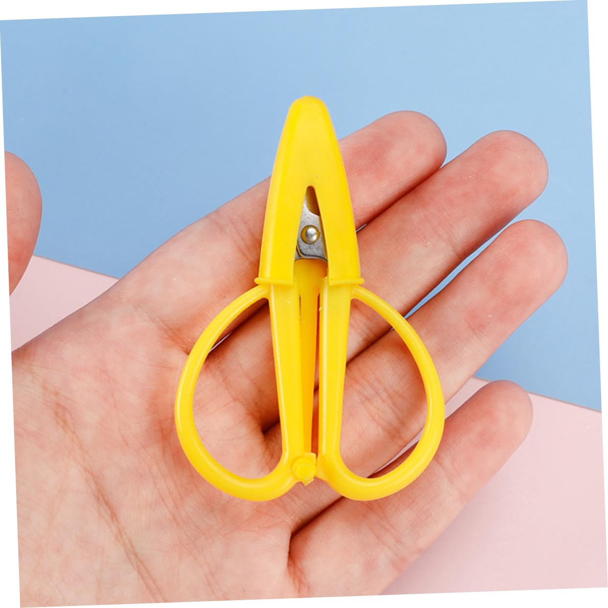 12piezas Mini Tijeras De Con Tapa De Tijeras De Seguridad Para Manualidades y Accesorios De Costura Portátiles