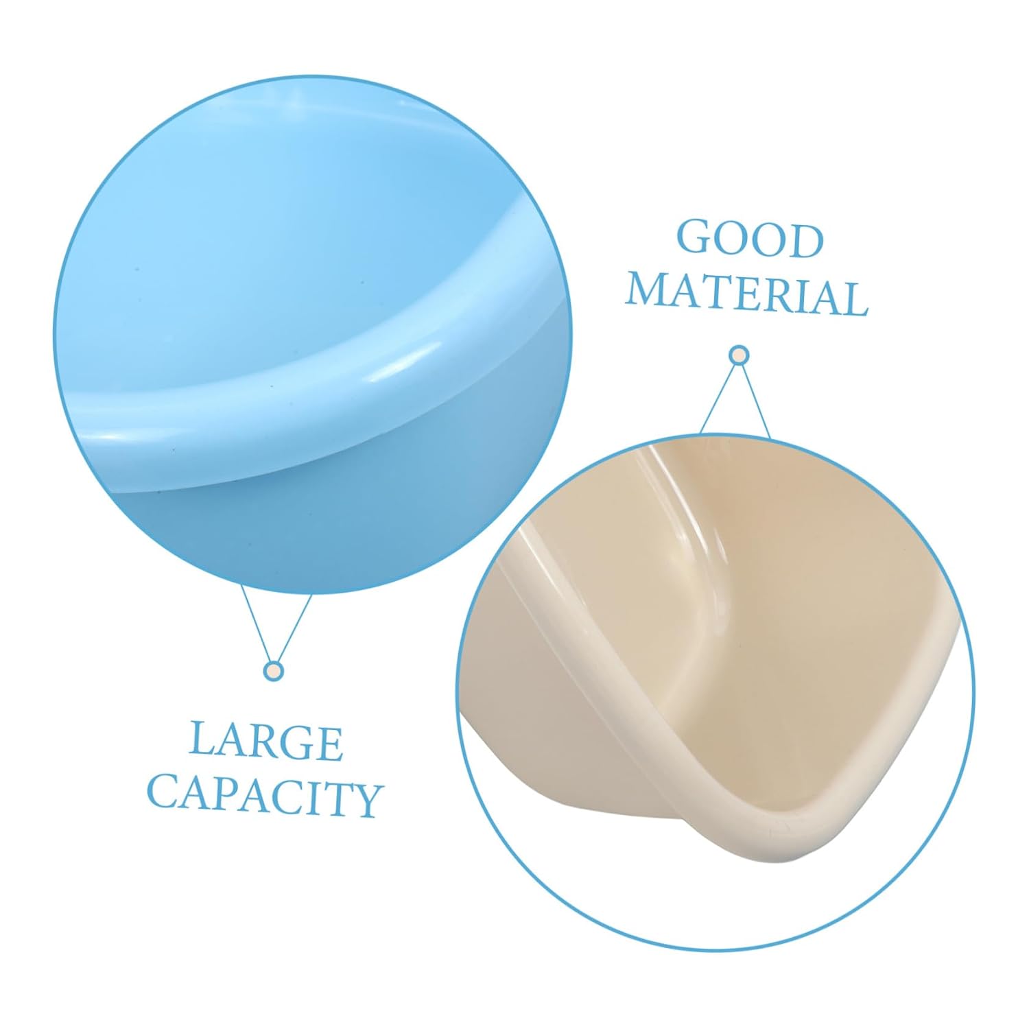 COLLBATH 3pcs Portable Shampoo Basin Thickened Wash Basin for Kitchen Sink and Bathroom Versatile Foot for Daily Cleaning