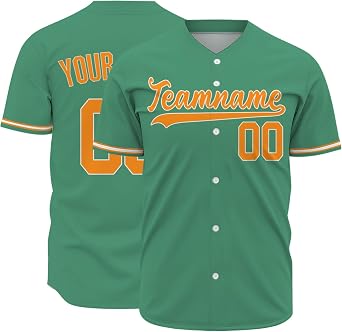 Plain Custom Baseball Jersey Men Women Kids Personalized Casual Team Sports Baseball Button Down Shirt Jerseys