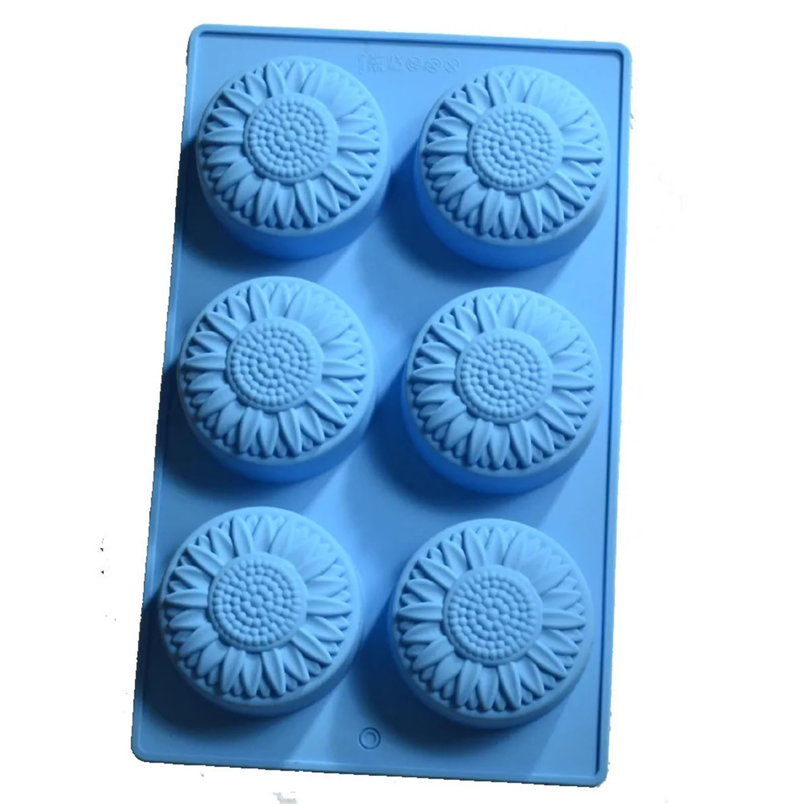 6 Cavity Silicone Molds Flower Soap Mold DIY Handmade Chocolate Biscuit Cake Decoration For Baking Craft for Making Soaps Bar(Color-1)