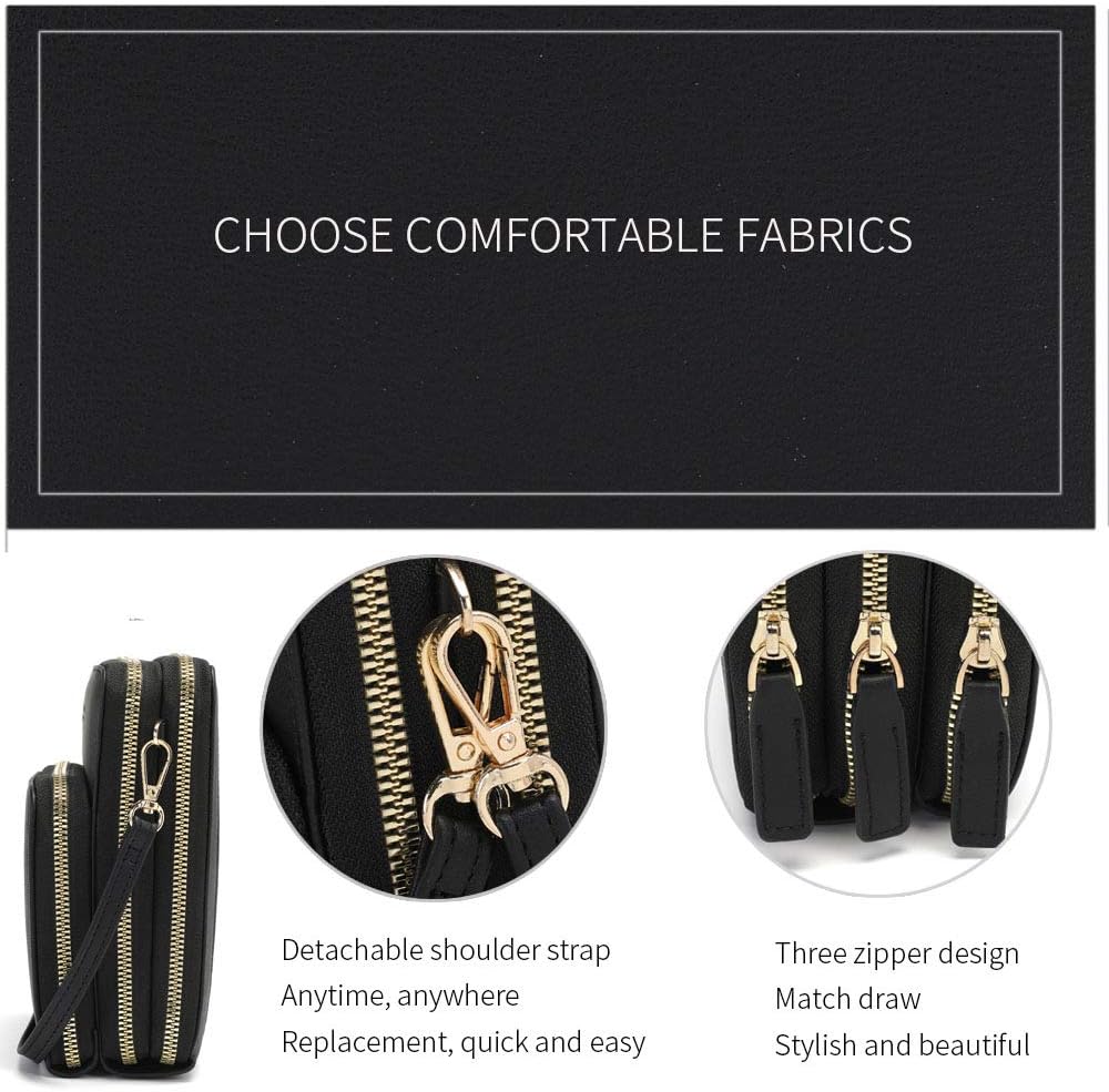 myfriday Touch Screen Crossbody Phone Purse for Women, Rfid Blocking Small Cellphone Shoulder Purse with 2 Adjustable Strap - Image 6