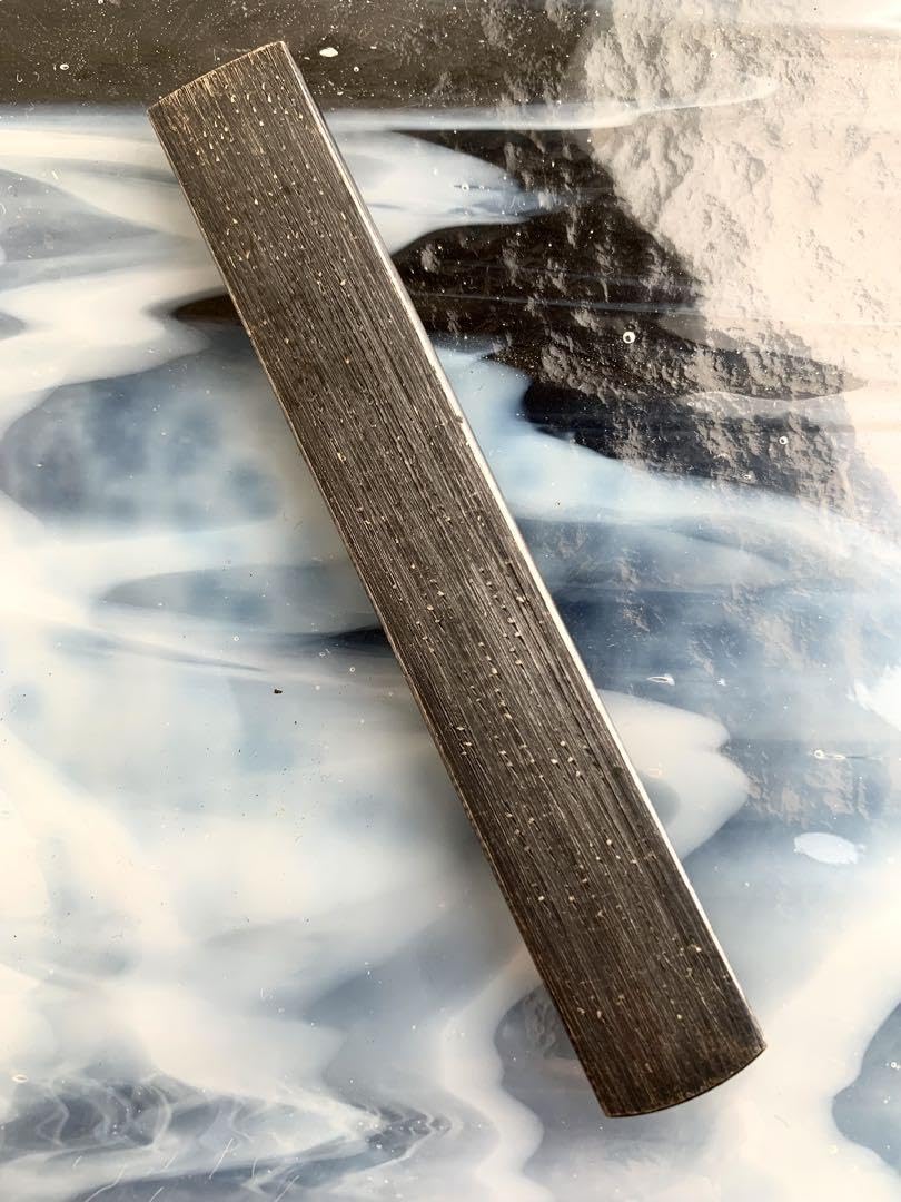 小柄袋植物図彫刻模様 刀装具木製ケース付き