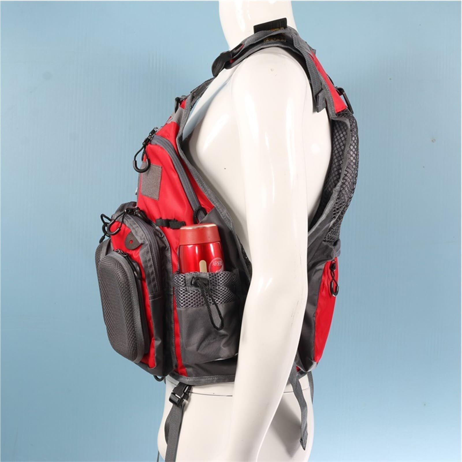 Surfjacke mit Mehreren Taschen for Wassersport, Angeln, Bootfahren
