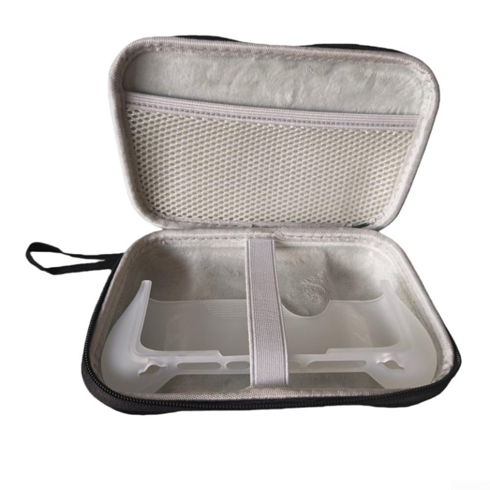 Schwarze Aufbewahrungstasche für Ayn-Thor Handheld-Spielgriff, Stoff-Tragetasche mit Reißverschluss, kompakte Schutzhülle für Gaming-Zubehör, 28 x 13 x 5 cm Organizer