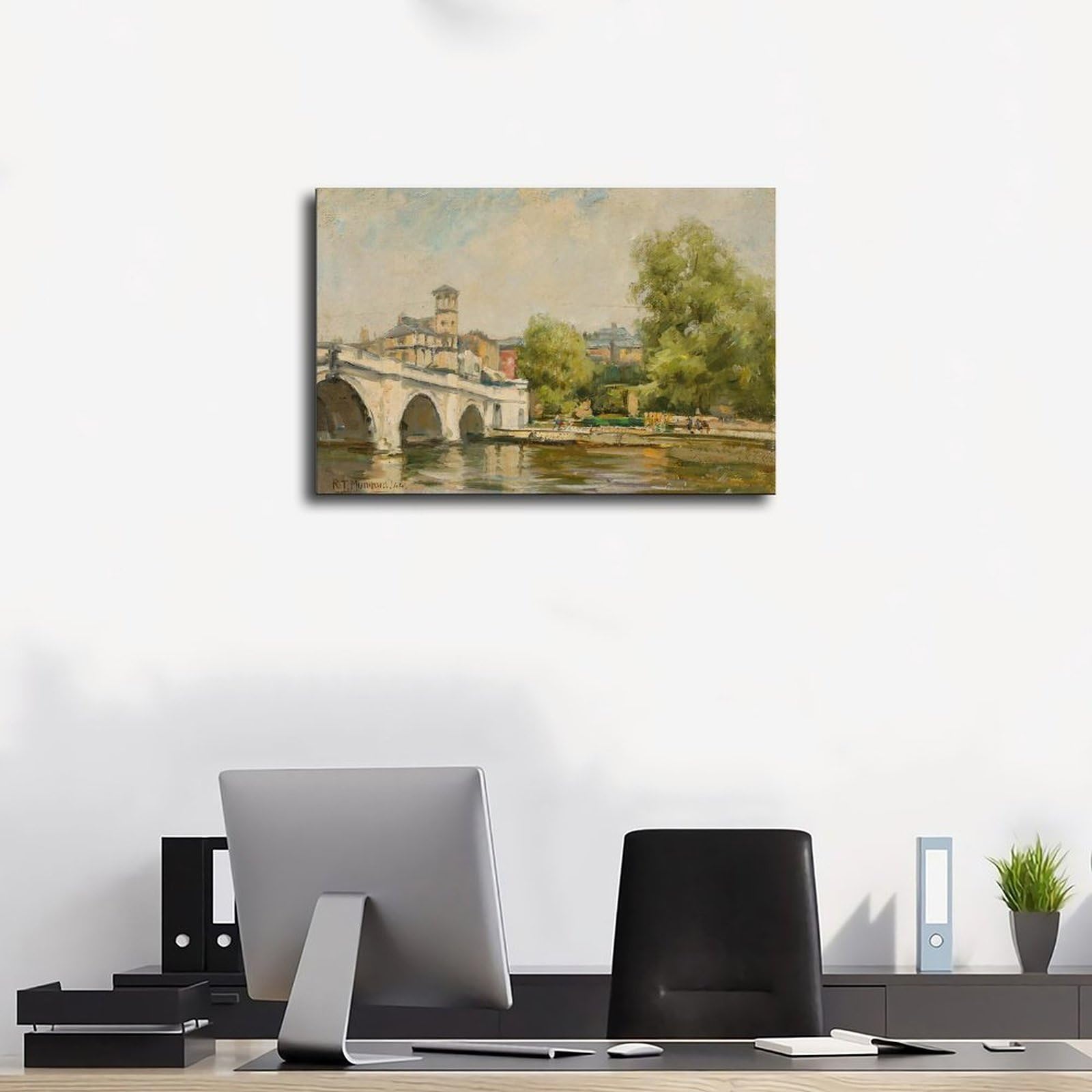 ANFOTCM Robert Thomas Mumford plakaty na płótnie, sztuka ścienna, sypialnia, biuro, pokój, dekoracja, prezent, 50 x 75 cm