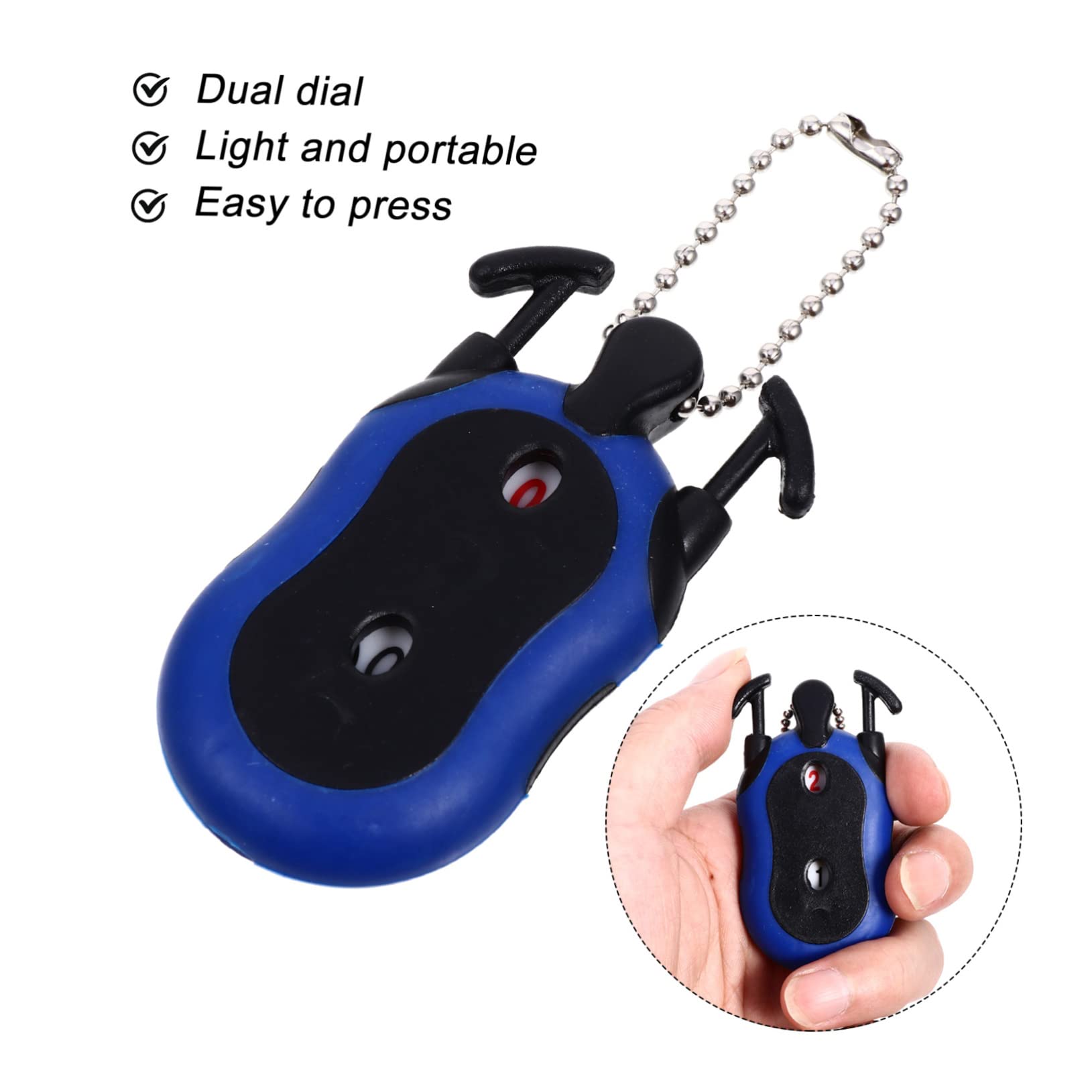OSOLADY Outdoor Golf Score Counter Dual Dial Tally Clicker for Stroke Tracking Compact Design for Easy Attachment to Bags for Two Players Outdoor Sports Activities
