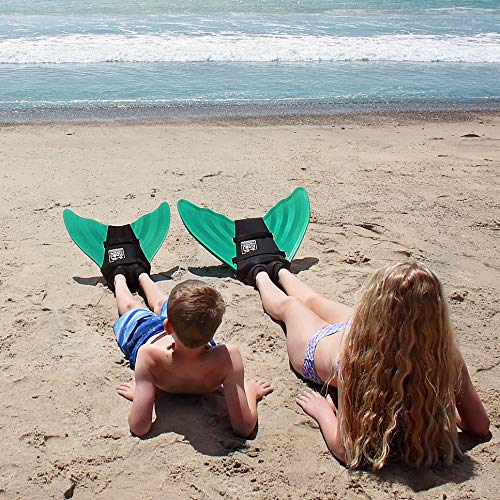 Sun Tails Mermaid Monofin (Green, Nunui - Teen/Adult Size)