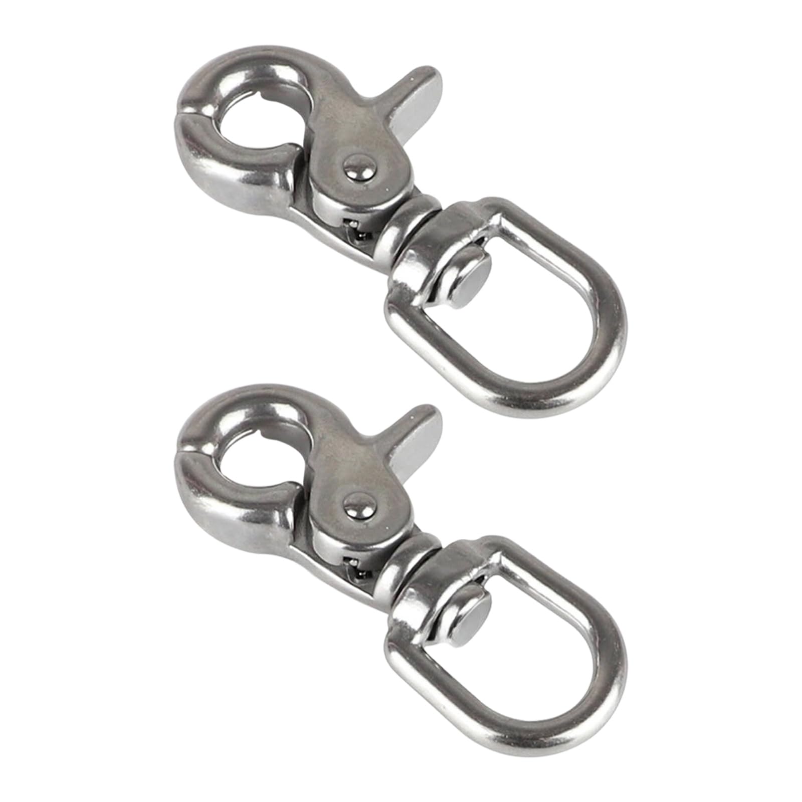 Strength 360 Degree Rotating Scissor Hook Stainless Steel Rustproof Swivel Hook Swivels for Bag and Outdoor Activities