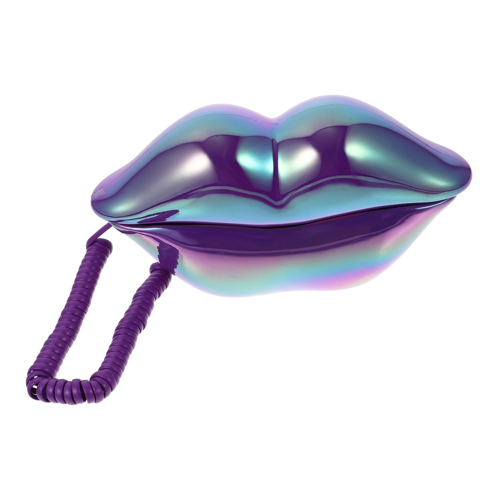 OFFSCH Vintage Lip Phone Decor Retro Phone Props for Desk Decoration Novelty Telephone