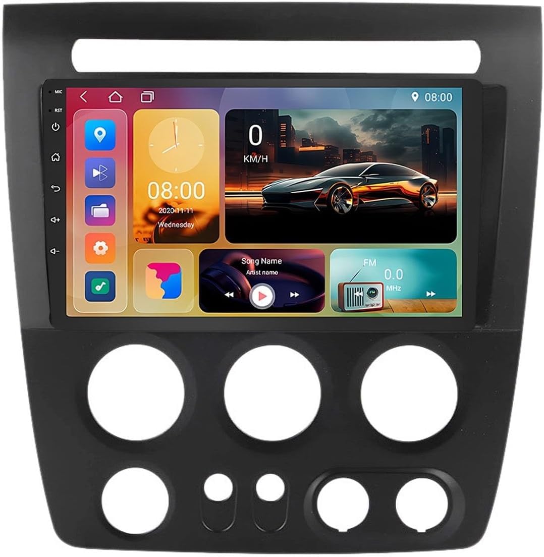 ,H5 4g+64g,9-calowe radio samochodowe Android 15 do H-ummer H3 2005-2010, ekran dotykowy IPS, radio, bezprzewodowe CarPlay, Android Auto, GPS, WiFi, BT, OBD2, DVR, DSP
