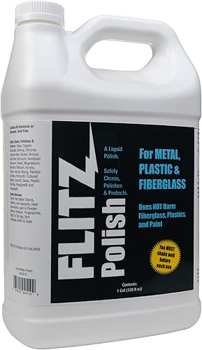 Vista 8 de Flitz Producto ecológico para pulir metal, plástico y fibra de vidrio. Botella de 16 onzas., Verde