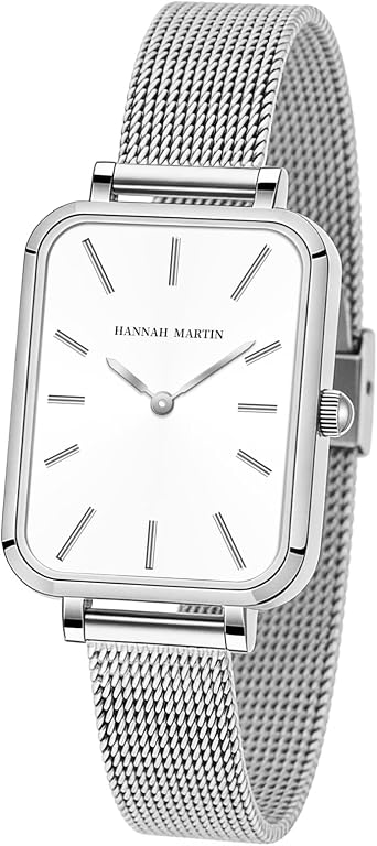 HANNAH MARTIN Watches for Women Waterproof Ladies Analog Quartz Wrist Watches Stainless Steel Band Fashion Dainty Female Watch Luxury Bracelet Diamond