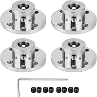 Vista 1 de 4Pcs 8mm Flange Coupling Connector, Rigid Guide Model Coupler Accessory, Shaft Axis Fittings for DIY RC Model Motors