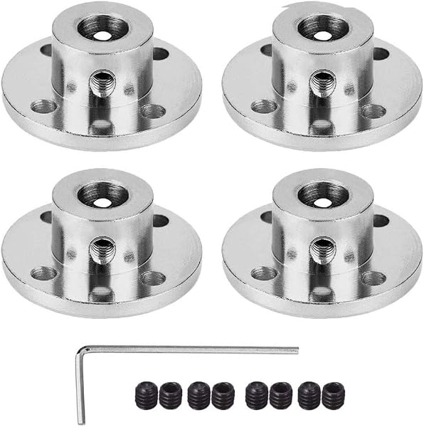 winwill 4 Flanschverbinder für Wellenkupplung für 8mm Modellbaumotoren - 1