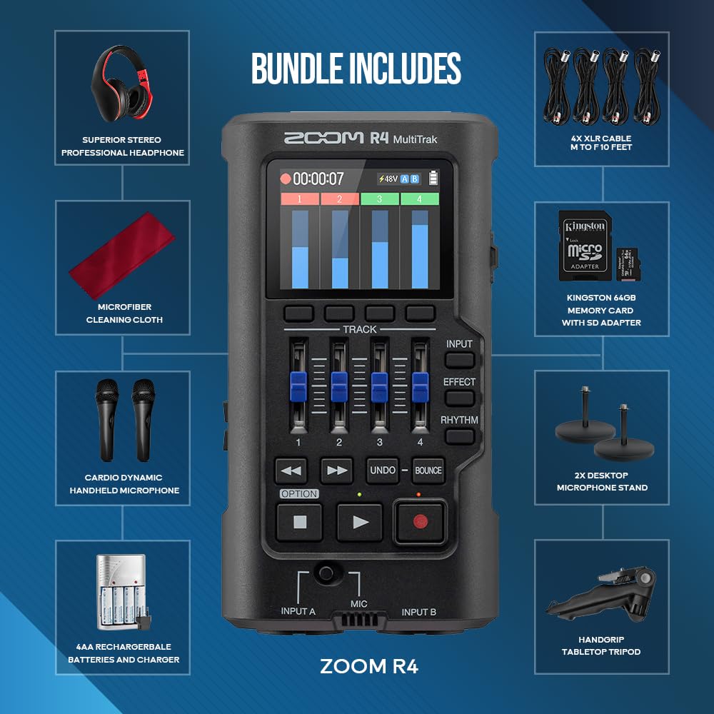 Amazon | Zoom R4 Multitrak、32ビットフロートレコーダー