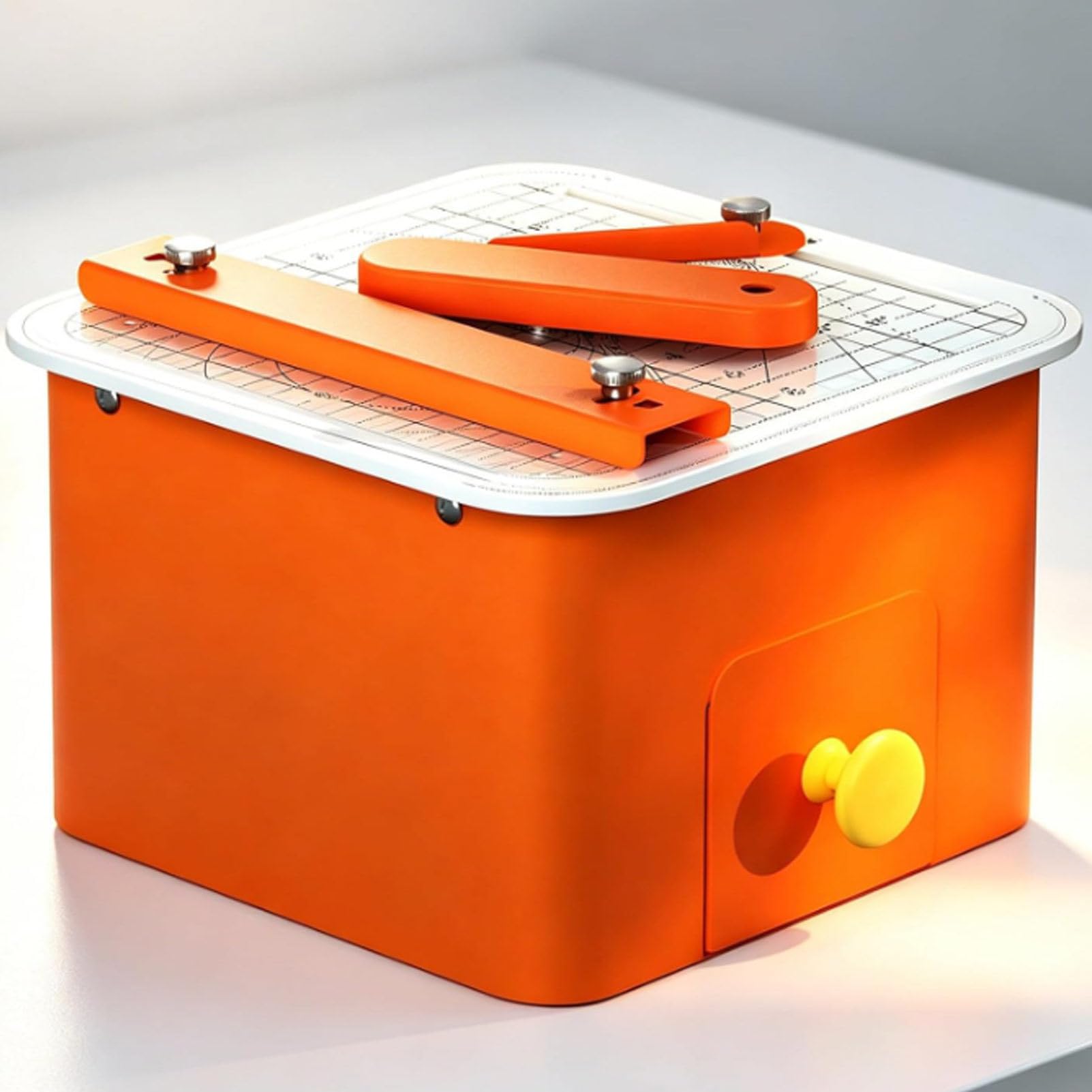 Scie de Table pour découpe de Carton, idéale pour Les Enfants. Coupe-Carton sécurisé avec tiroir à Chutes, Parfait pour Les projets de Bricolage. Outil de découpe électrique.