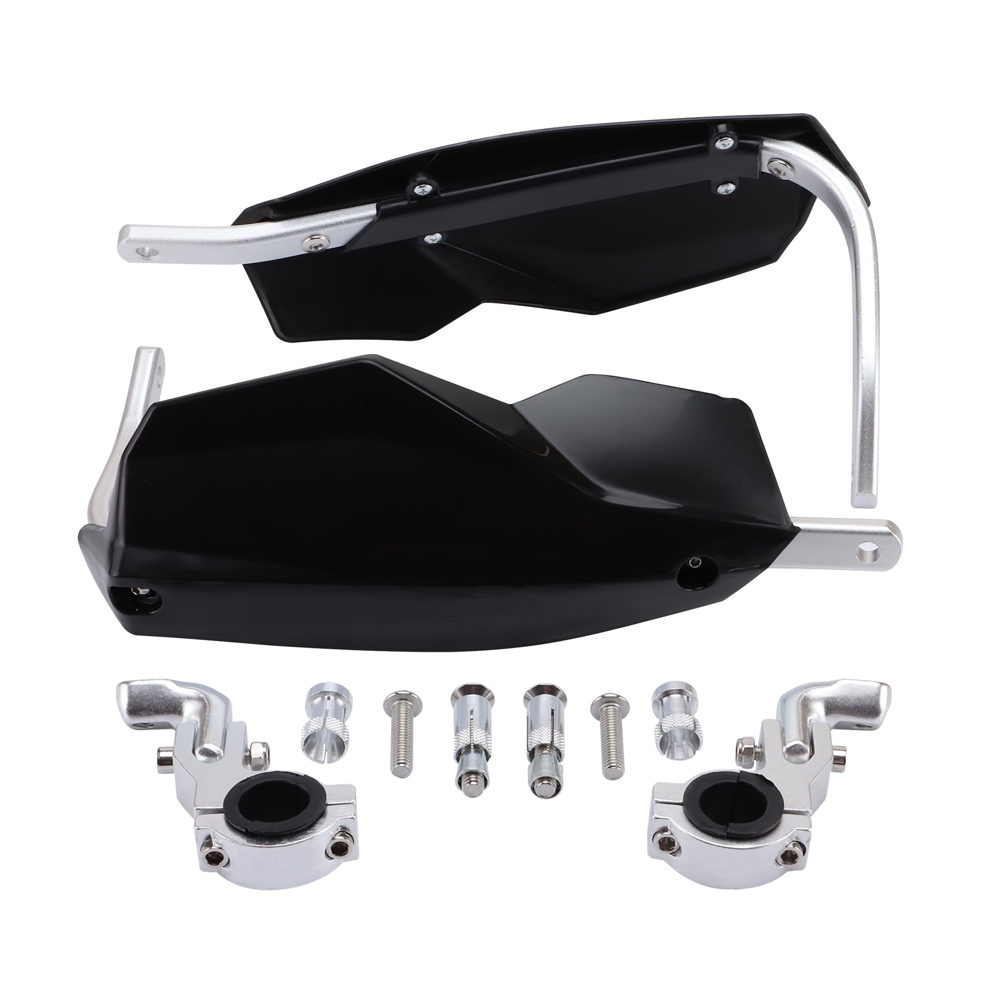 GOOFIT Universal 22mm 28mm Manillar De Motocicleta Protector De Manillar Protector De Manillar Adecuado para Scooter Kart Negro