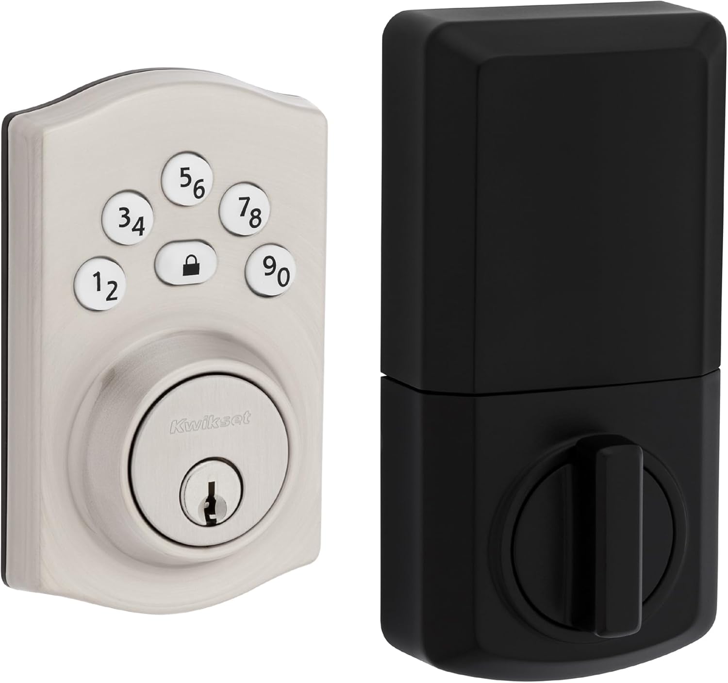 Kwikset Powerbolt 240 5Button Keypad Satin Nickel Traditional