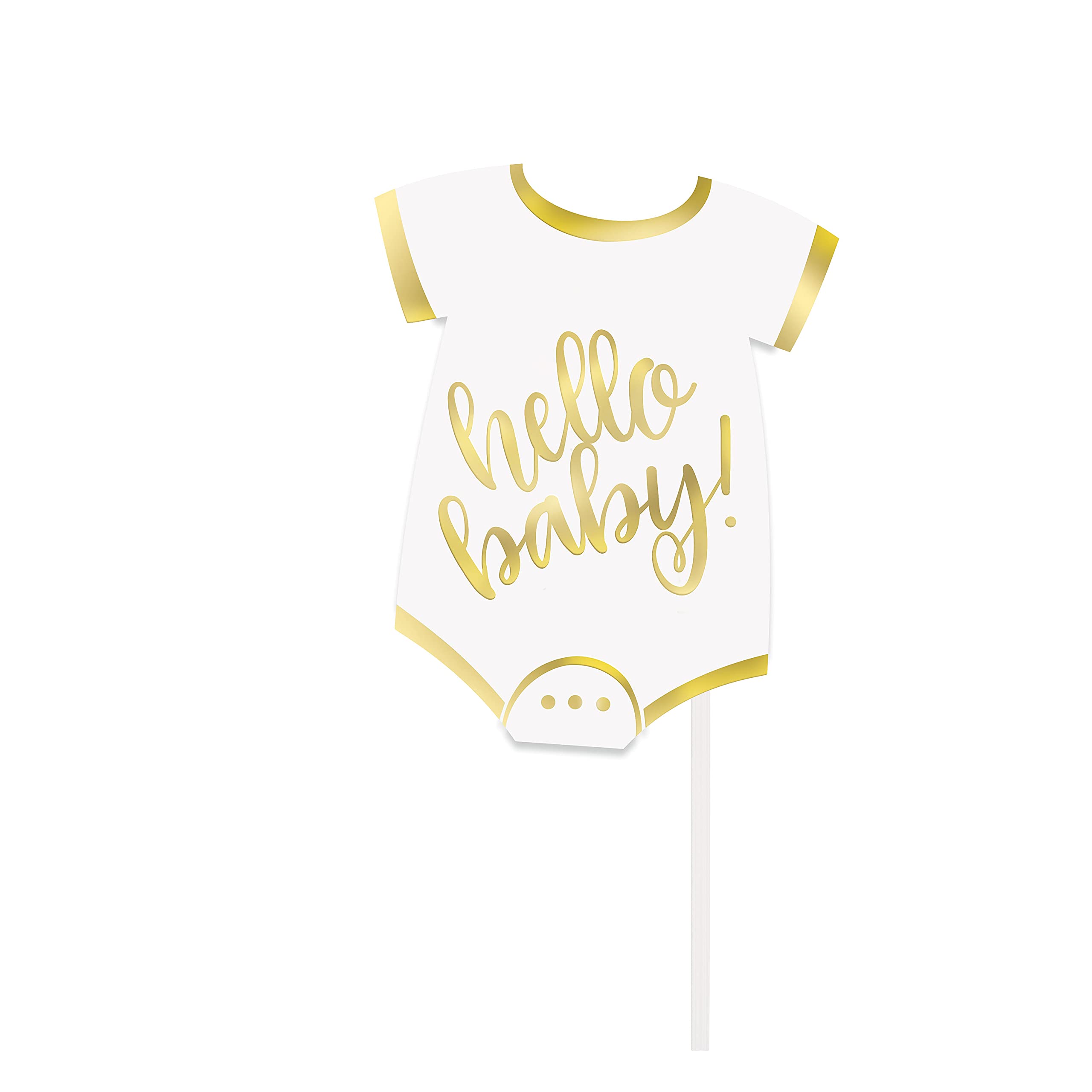Unique Hello Baby Foil Photo Props
