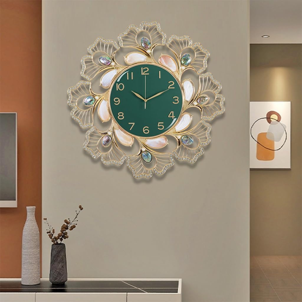 Orologio da parete Orologio da parete moderno e semplice, smaltato, quadrante personalizzato, movimento silenzioso, orologio da parete fatto a mano puro e silenzioso Reloj De Pared