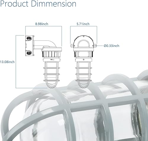 Miniatura 5 de Sokply Luz LED a prueba de vapor de explosión UL844 certificada 40W 5600LM (160W HPS Eqv.), Clase I División II Lugares peligrosos Industria