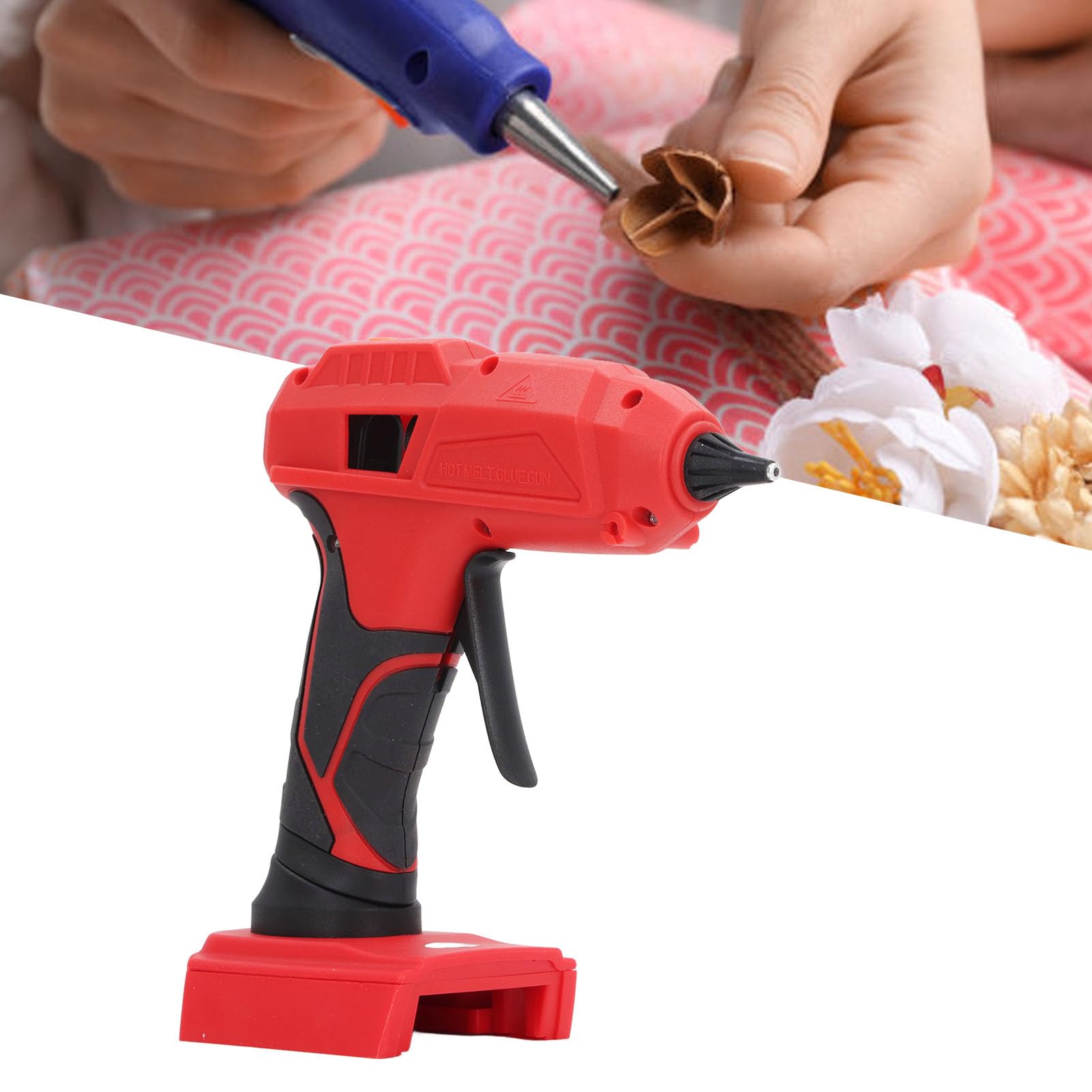 Leapiture Cordless Hot Glue Stick Applicator Handheld Mini Hot Glue Applicator High Temperature Hot Glue Applicator for Home Repair Use