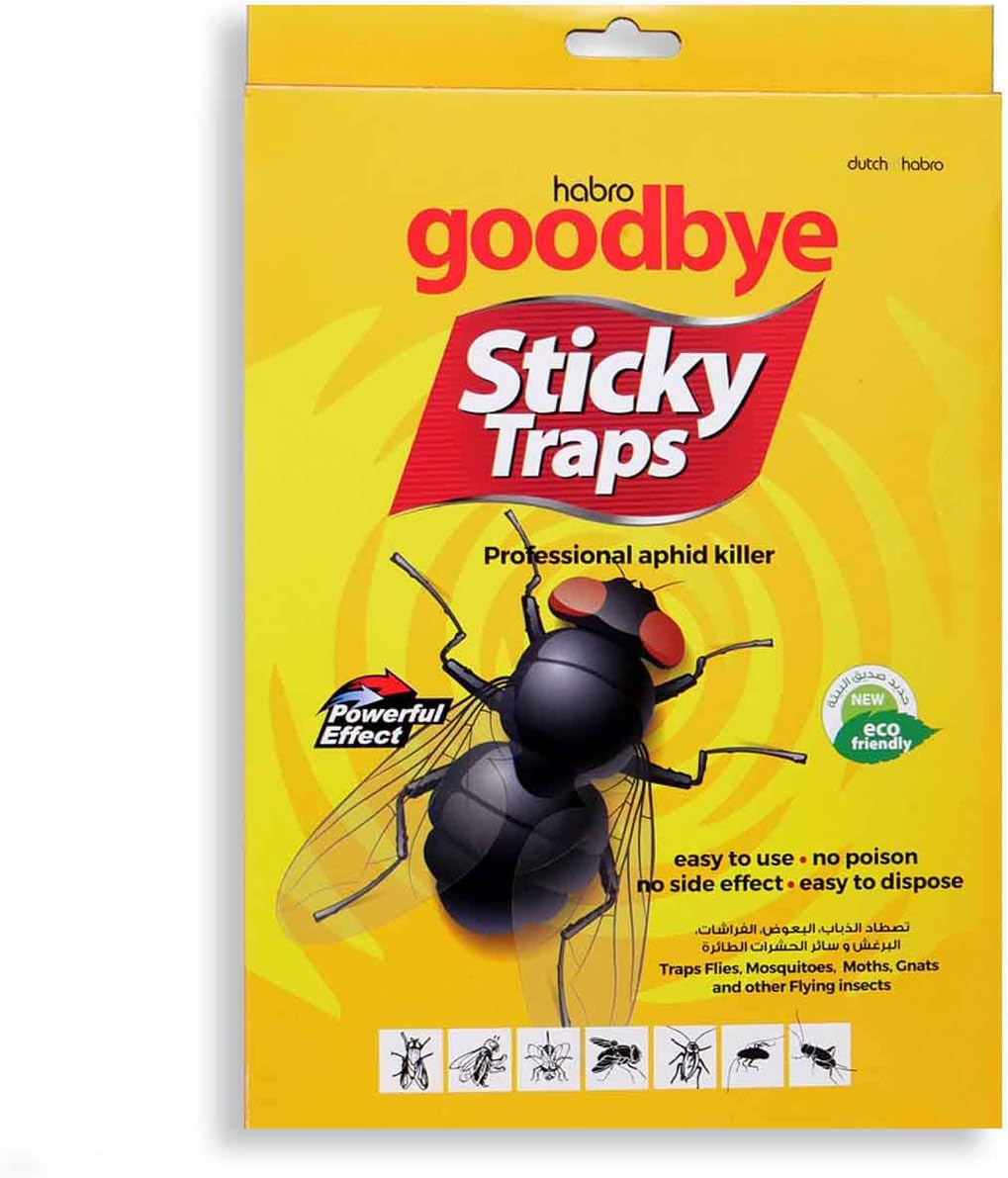Habro Good Bye Professional Aphid Killer Sticky Traps, 5 Pieces