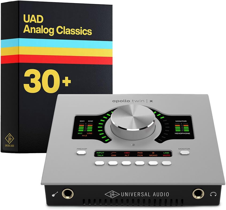 Apollo Twin X QUAD Gen 2 with UAD Analog Classics Thunderbolt 3 Audio Interface