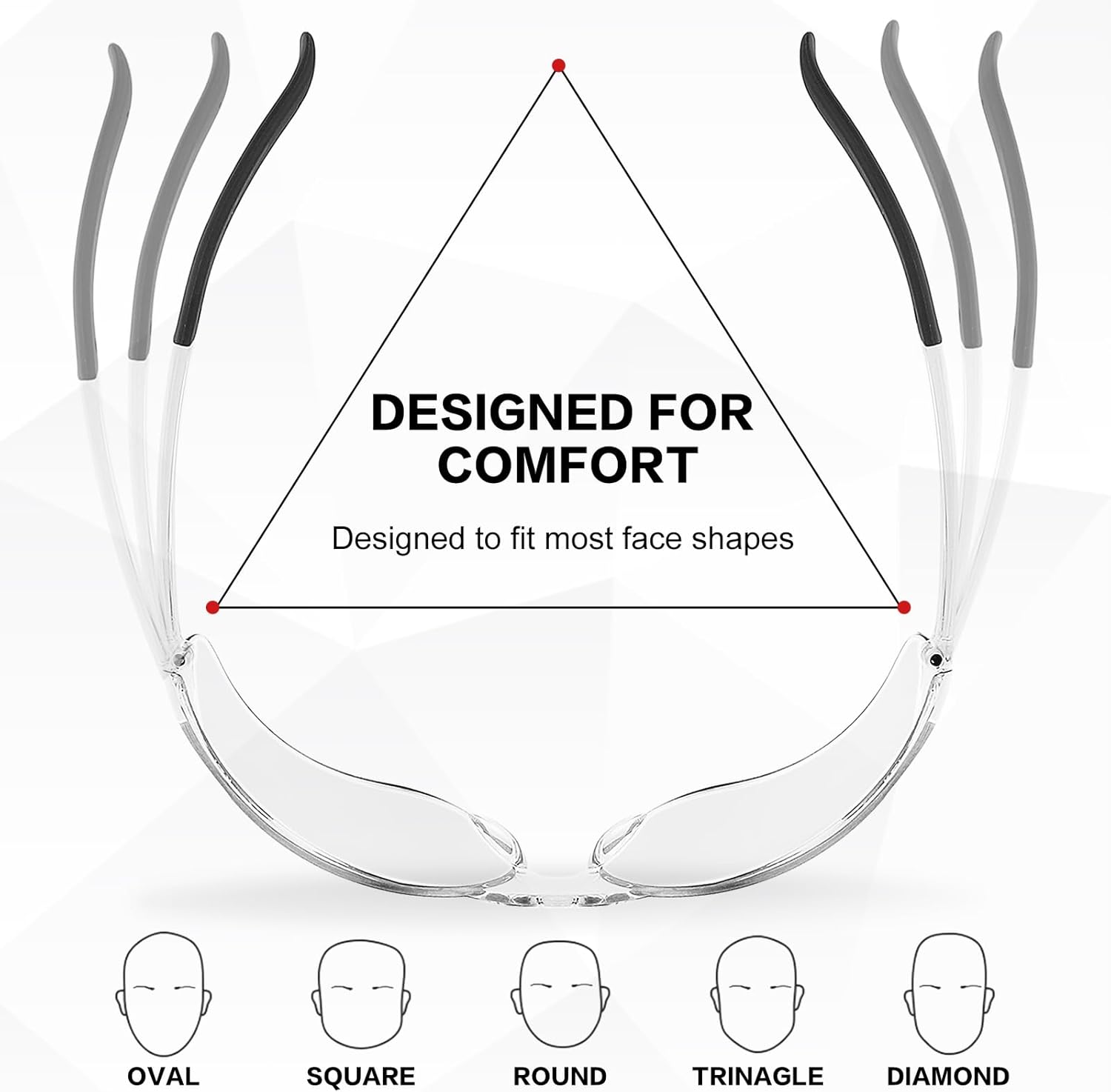 WFEANG Safety Glasses ANSI Z87.1 Certified for Men & Women - Durable Lab Protective Eyewear for Chemistry & Research - Image 4
