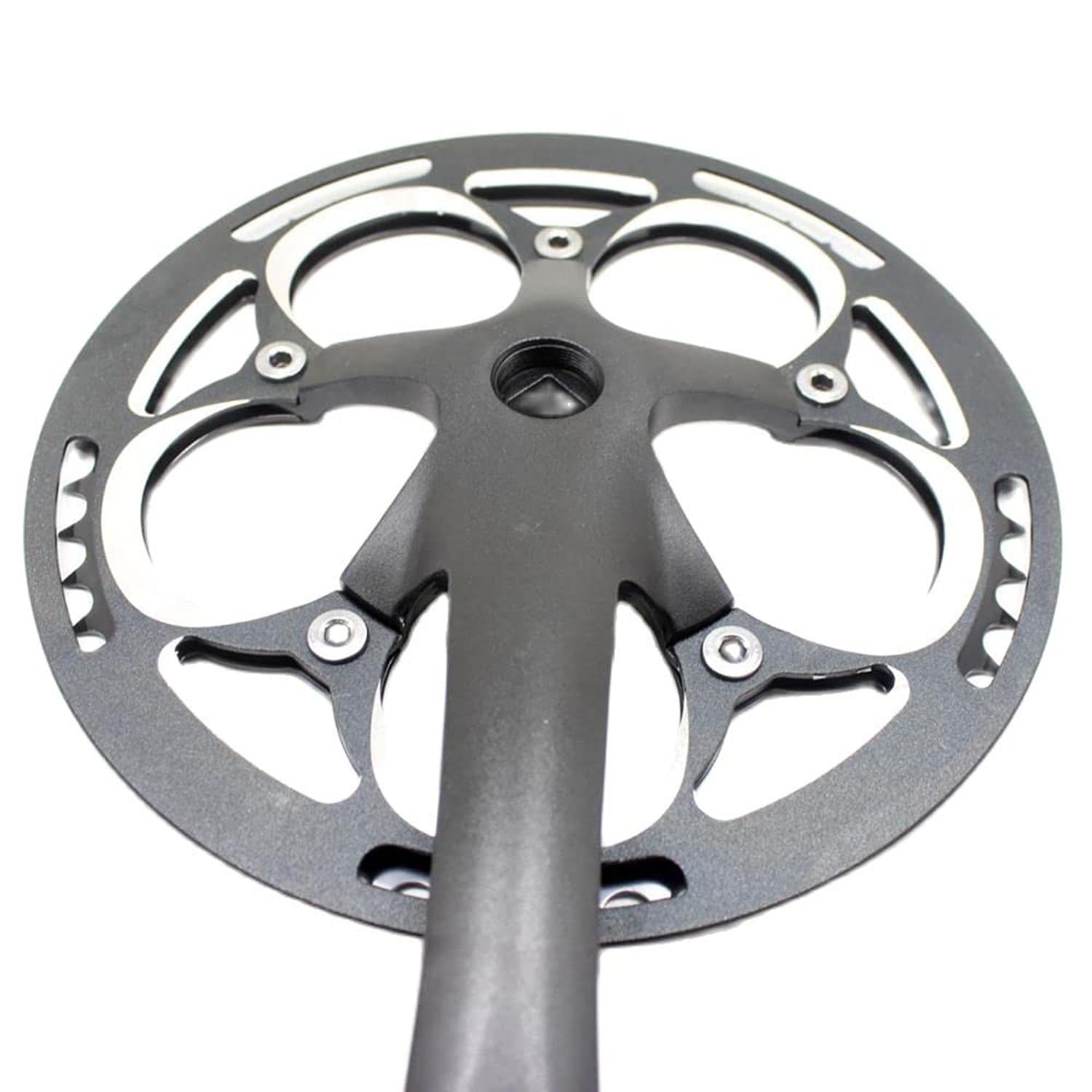 Pedivella Bici, Pedivelle Mtb, Guarnitura Mtb Bici Da Strada Pieghevole Bicycle Grulency 52T Velocità Singola 170Mm In Lega Di Alluminio Bike Set Catena Ruota Ruota A Dentata Accessori