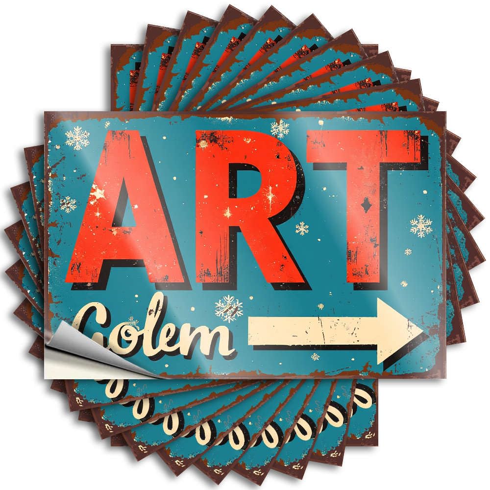 Art Golem: A Winter Wonderland Snarky Love - Lettering Sticker Case Removable Vinyl Decal(6X9CM)